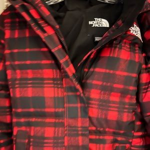 Buffalo plaid North Face Winter Coat